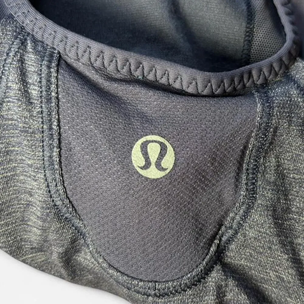 Lululemon Women Size 6 Heathered Blue Athletic Tank